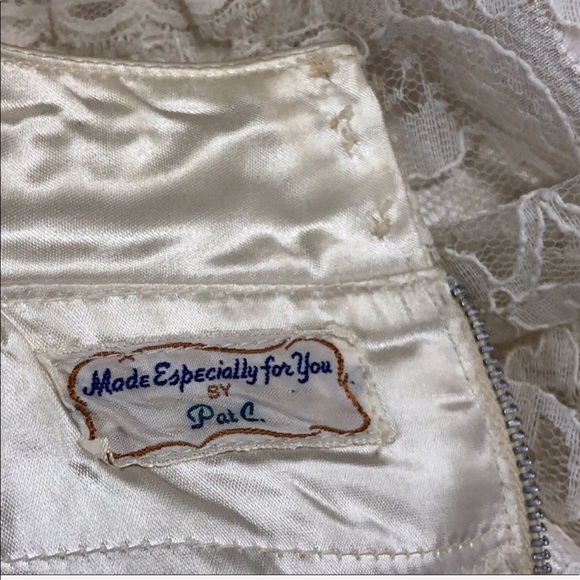 🚫SOLD•E✝️SY🚫 Vintage VICTORIAN Full Lace Wedding Dress TPIBS - Picture 7 of 8